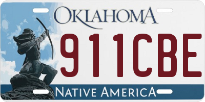 OK license plate 911CBE
