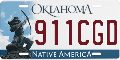 OK license plate 911CGD