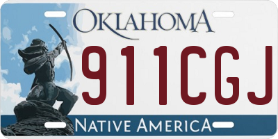 OK license plate 911CGJ