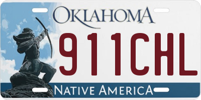 OK license plate 911CHL