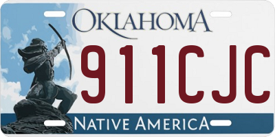 OK license plate 911CJC