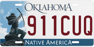 OK license plate 911CUQ