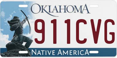OK license plate 911CVG