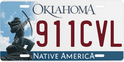 OK license plate 911CVL