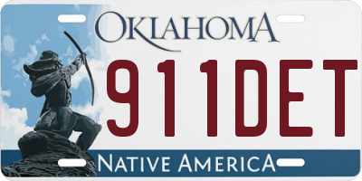 OK license plate 911DET
