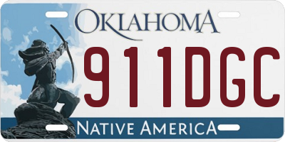 OK license plate 911DGC