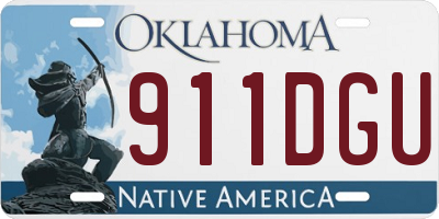 OK license plate 911DGU