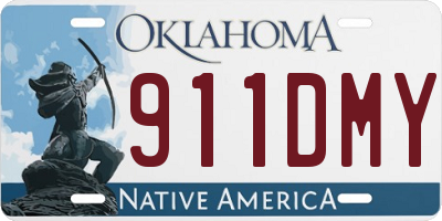 OK license plate 911DMY