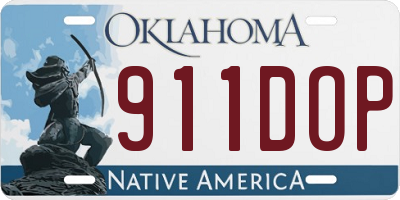 OK license plate 911DOP