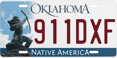 OK license plate 911DXF