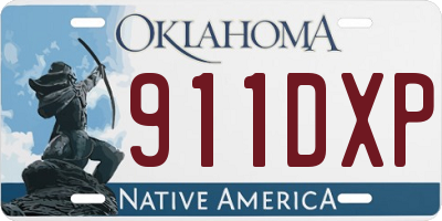 OK license plate 911DXP