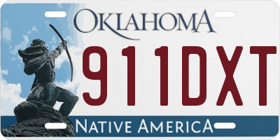 OK license plate 911DXT