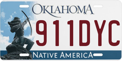 OK license plate 911DYC