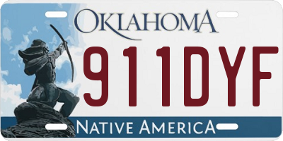 OK license plate 911DYF