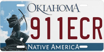 OK license plate 911ECR