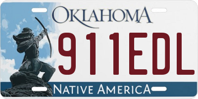 OK license plate 911EDL