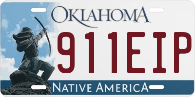OK license plate 911EIP