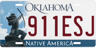 OK license plate 911ESJ