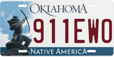 OK license plate 911EWO