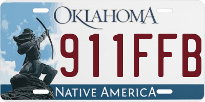 OK license plate 911FFB