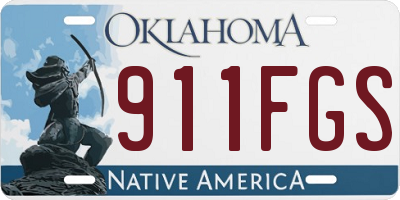 OK license plate 911FGS