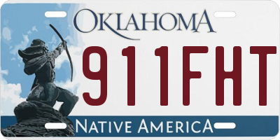 OK license plate 911FHT
