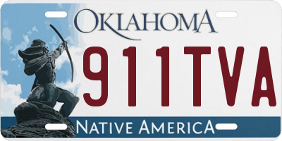 OK license plate 911TVA