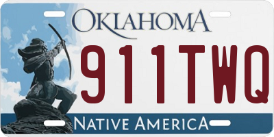 OK license plate 911TWQ