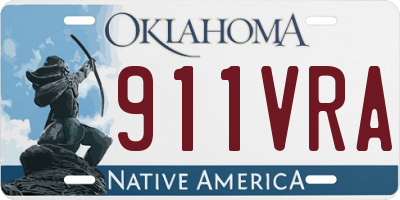 OK license plate 911VRA