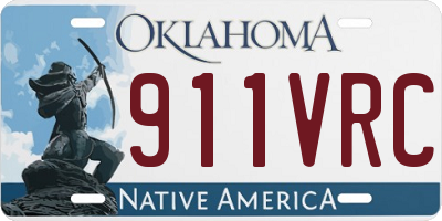 OK license plate 911VRC