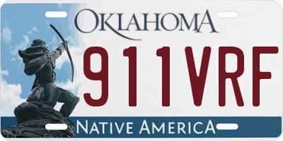 OK license plate 911VRF