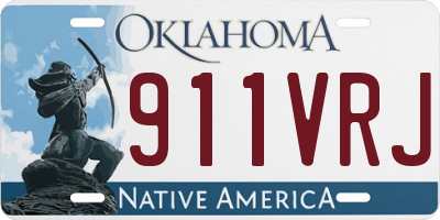 OK license plate 911VRJ