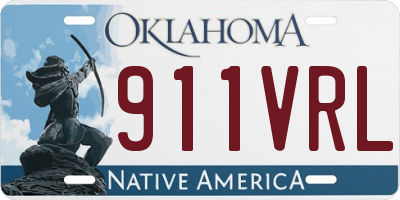 OK license plate 911VRL