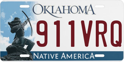 OK license plate 911VRQ
