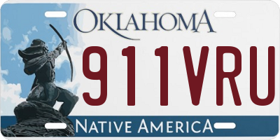 OK license plate 911VRU