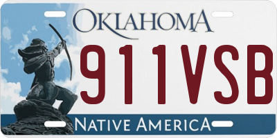 OK license plate 911VSB