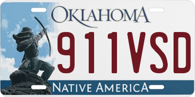 OK license plate 911VSD