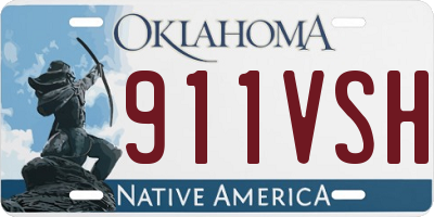 OK license plate 911VSH