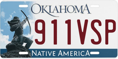 OK license plate 911VSP