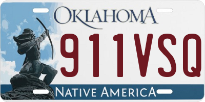 OK license plate 911VSQ