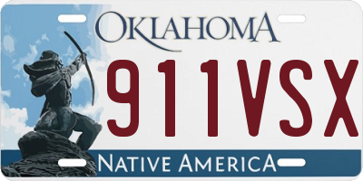 OK license plate 911VSX