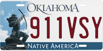 OK license plate 911VSY