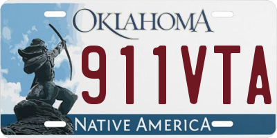 OK license plate 911VTA