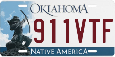 OK license plate 911VTF