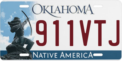 OK license plate 911VTJ