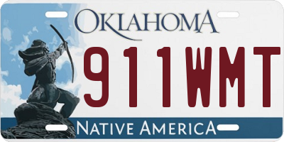 OK license plate 911WMT