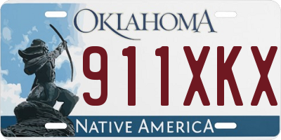 OK license plate 911XKX