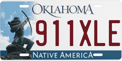 OK license plate 911XLE
