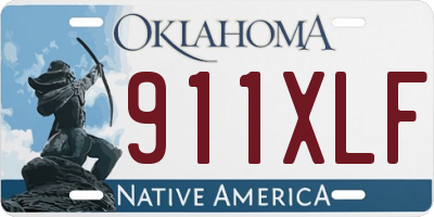 OK license plate 911XLF