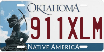 OK license plate 911XLM